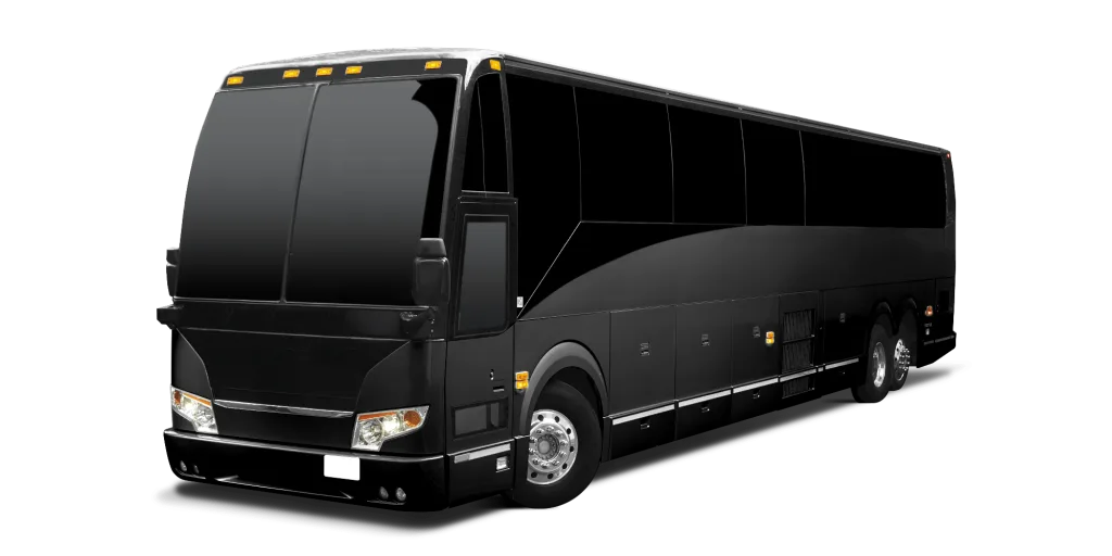 Black executive coach bus
