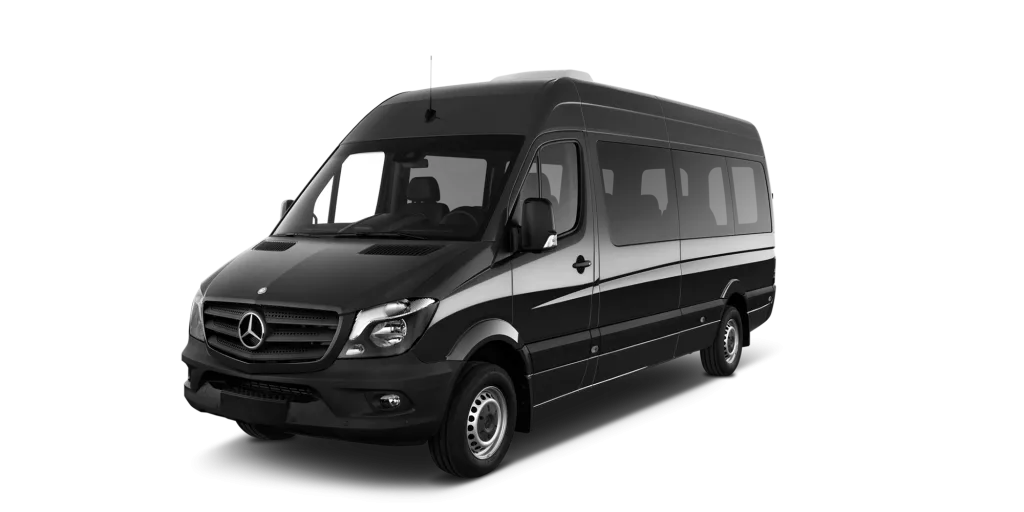 Black Mercedes Sprinter group van